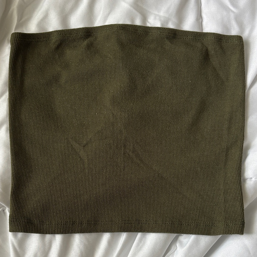 SHEIN Olive Green Tube Top